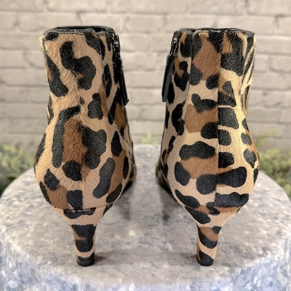 Aquatalia “Marilisa” Leopard Print Calf Hair Kitten Heel Fashion Boot WMS 7M✨EUC - Picture 7 of 13